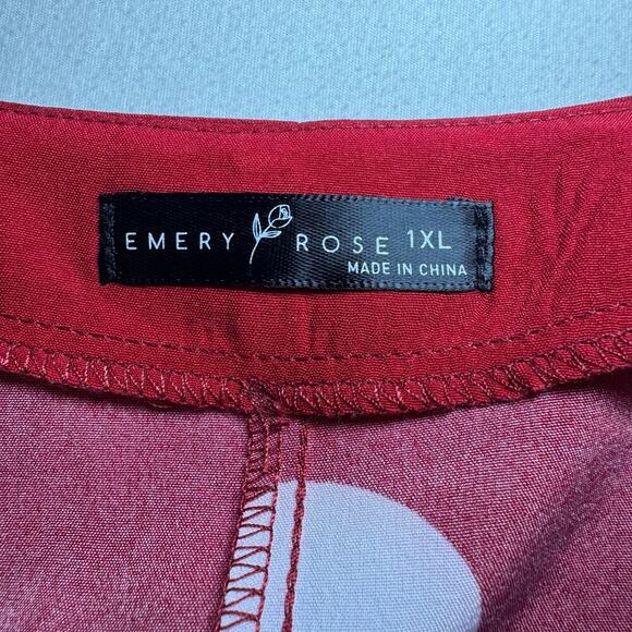 Emery Rose red and white polka dot dress Size 1XL - Picture 4 of 6